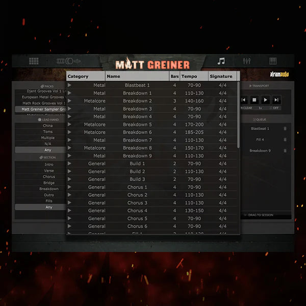 Matt Greiner Drumforge Drum Plugin